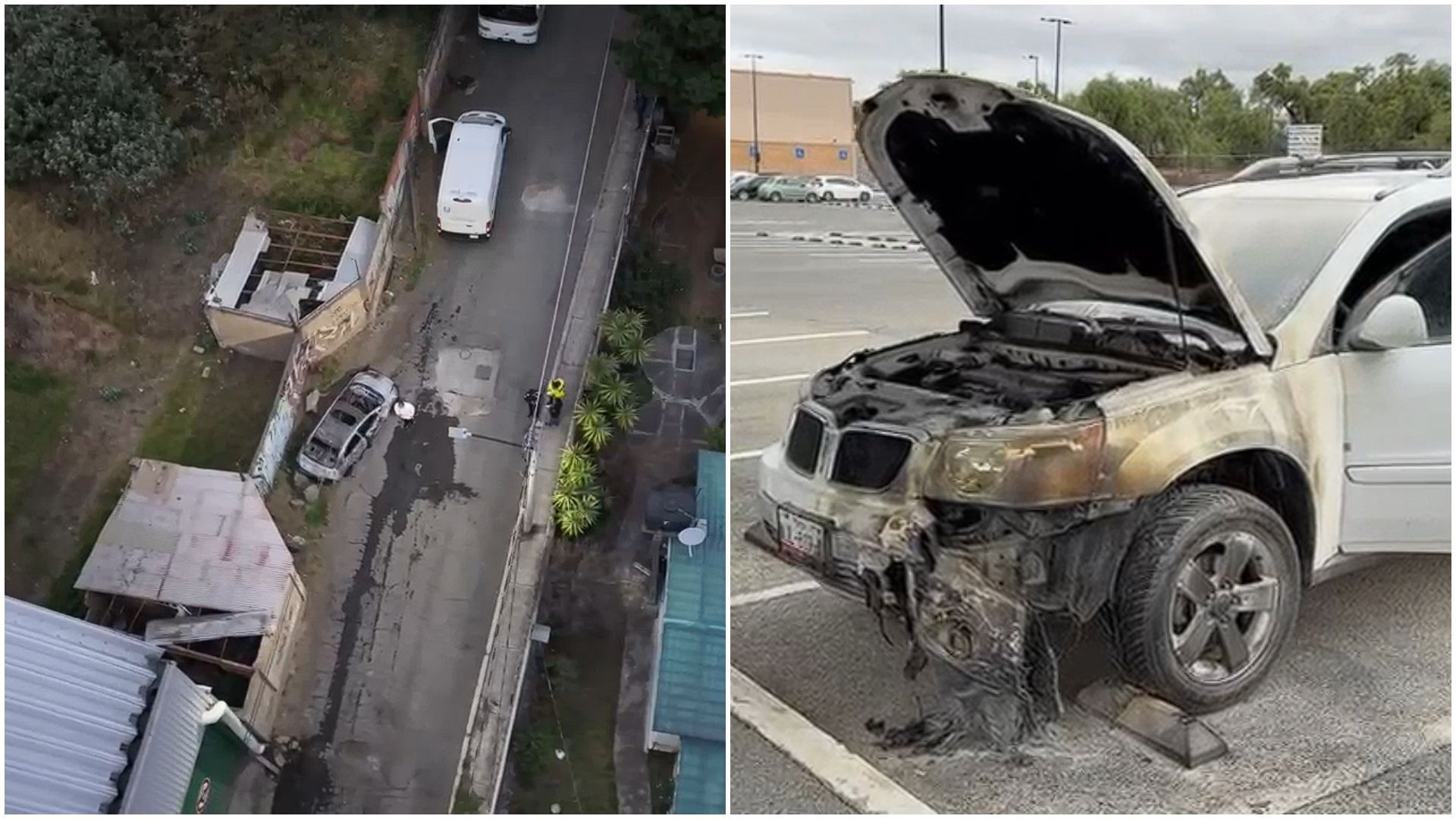 Queman autos también en Edomex y CDMX.
