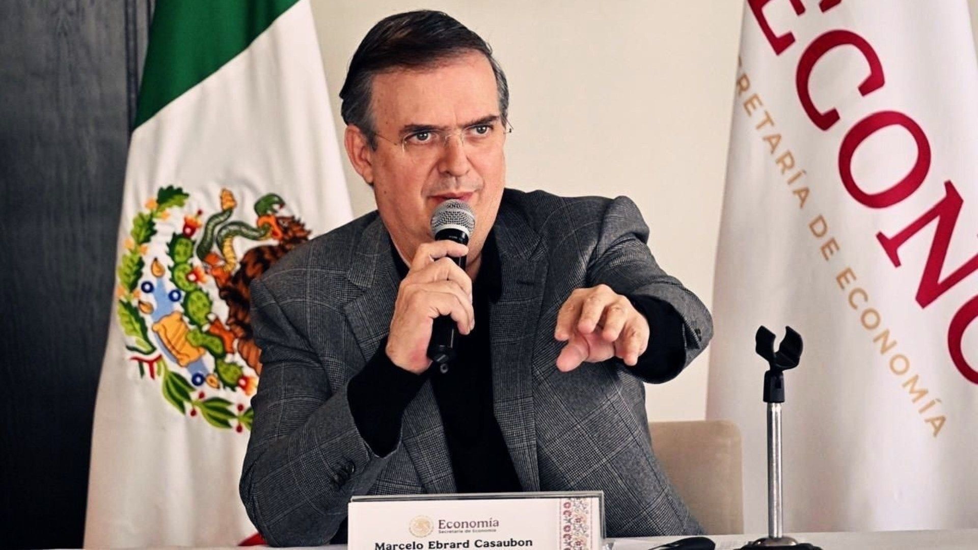 Marcelo Ebrard, secretario de Economía, estará en Estados Unidos la semana próxima para ver el tema de los nuevos aranceles.