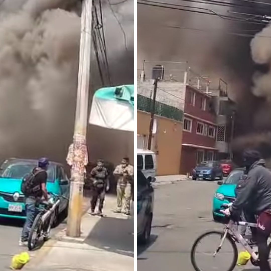 Reportan Fuerte Incendio en Fábrica de San Agustín Ecatepec, ¿Qué Pasó?