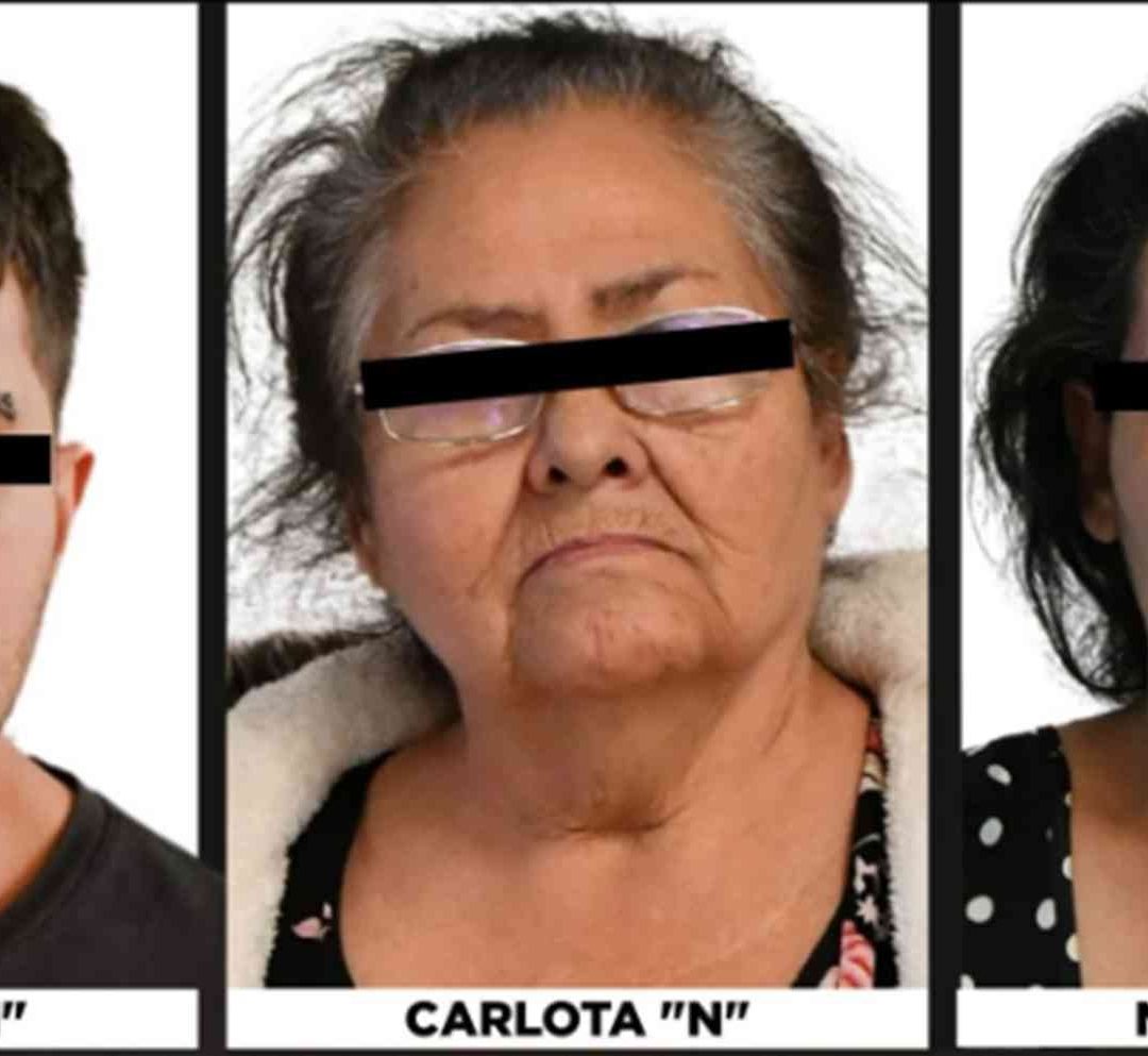 Carlota N, fue detenida junto con sus hijos