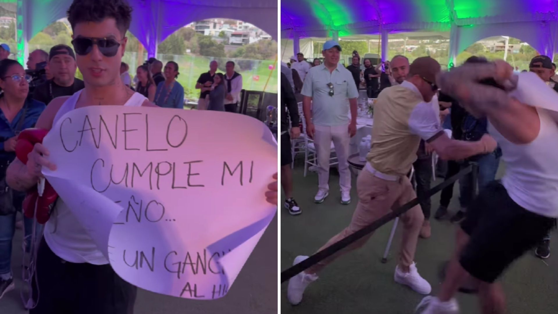 ¡Cumplió su Sueño! Canelo Golpea al Influencer Naim Darrechi, Exnovio de Yeri Mua | Video