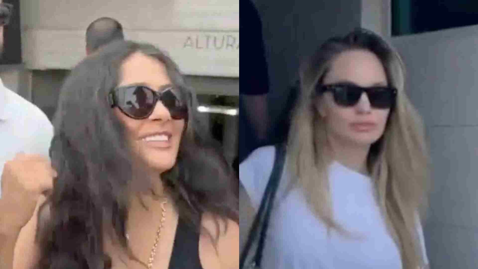 Las actrices fueron a desayunar a un reconocido café de Veracruz, vigiladas de sus escoltas.