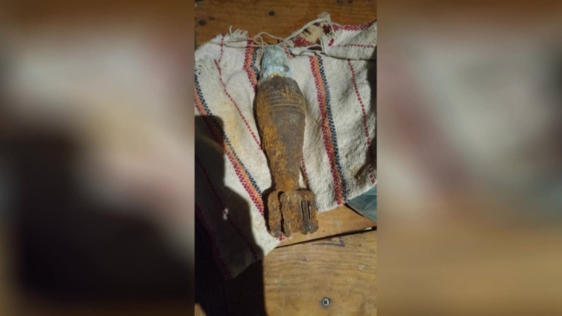 Granada de mortero encontrada en Zapopan, Jalisco.