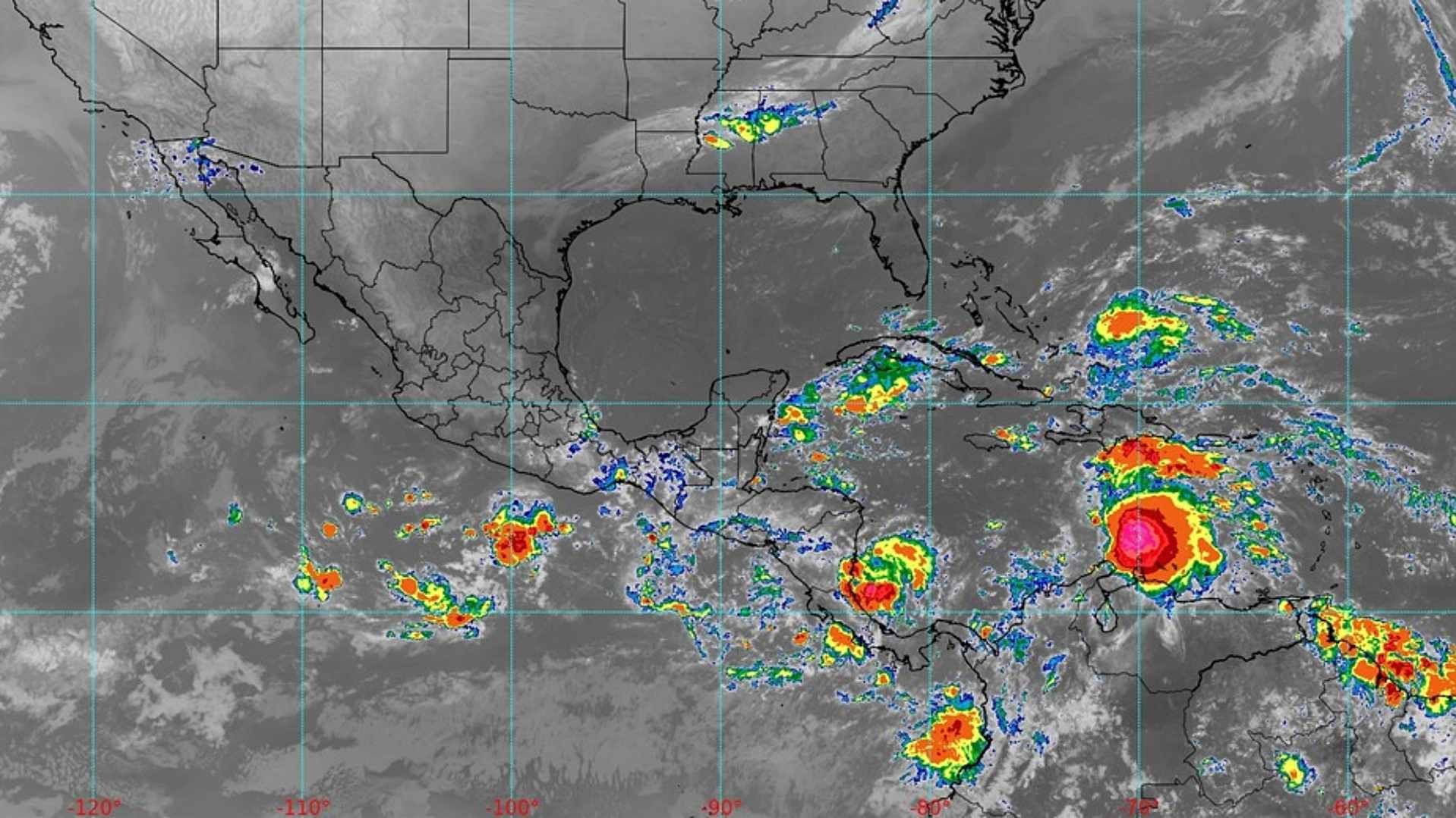Tormenta Melissa en el Atlántico. Foto: SMN
