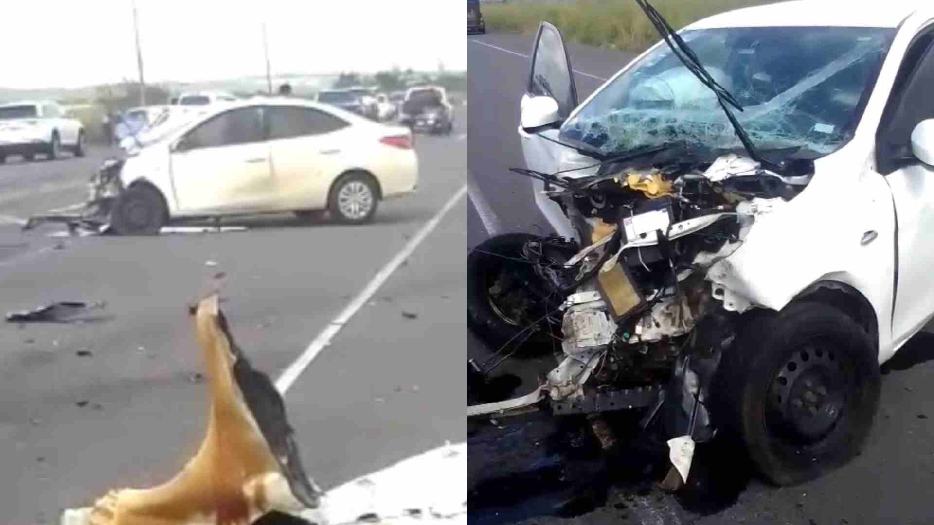 Accidente en Carretera 180 de Comunidad El Bayo de Alvarado Veracruz Deja Dos Lesionados y Considerables Daños Cuantiosos