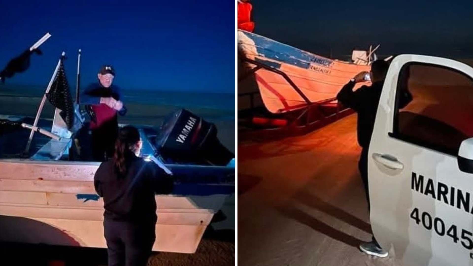 Rescatan a Pescadores Varados en el Golfo de Santa Clara en San Luis Río Colorado; Tenían 2 Días