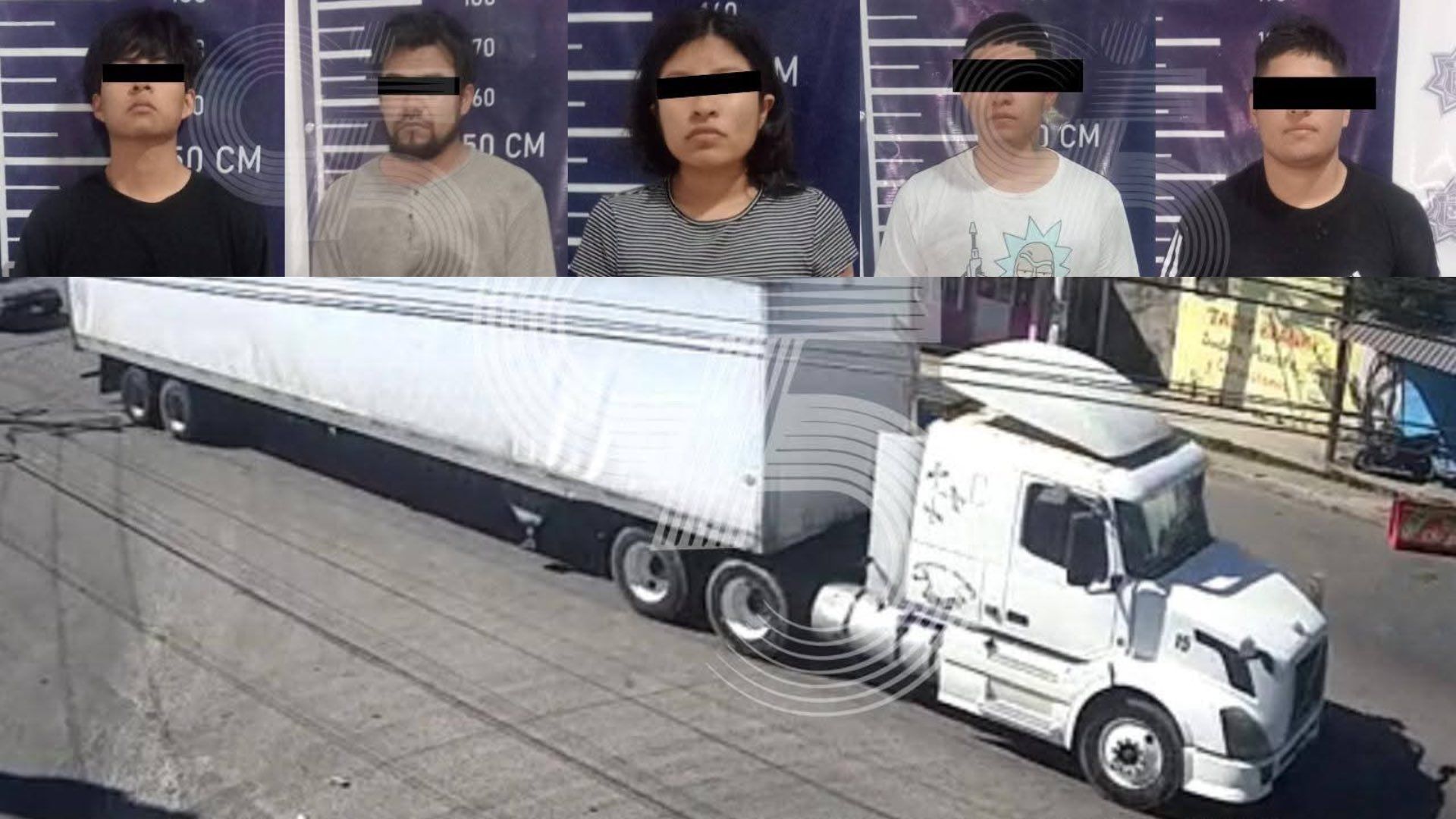Cinco Poblanos Banda Los Pipopes Detenidos por Robo de Tráileres en Ixtacuixtla Tlaxcala