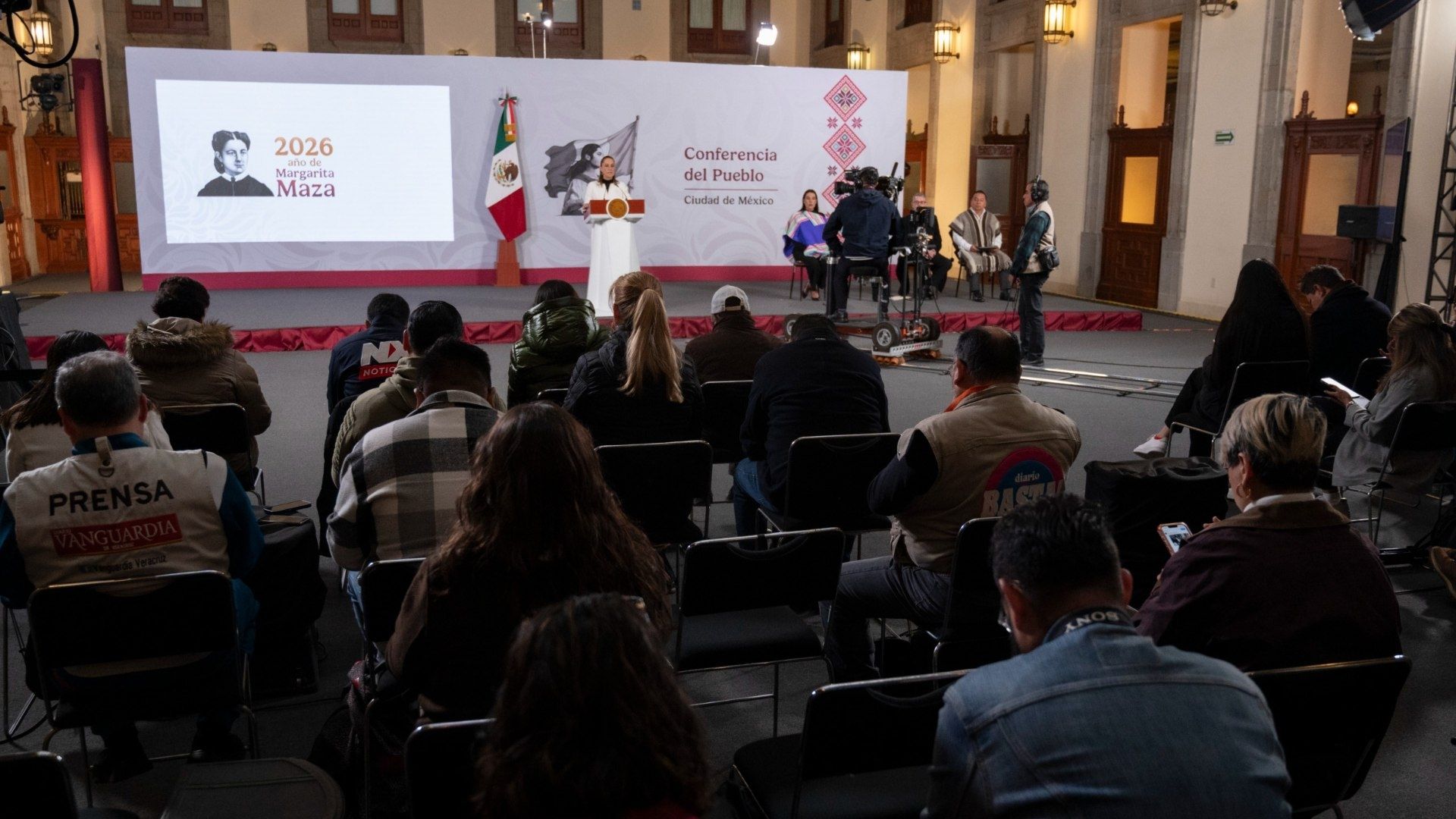 Momentos en Palacio Nacional luego del sismo de hoy en CDMX