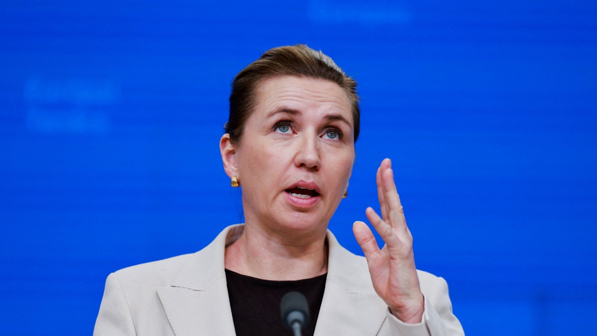 la primera ministra de Dinamarca, Mette Frederiksen