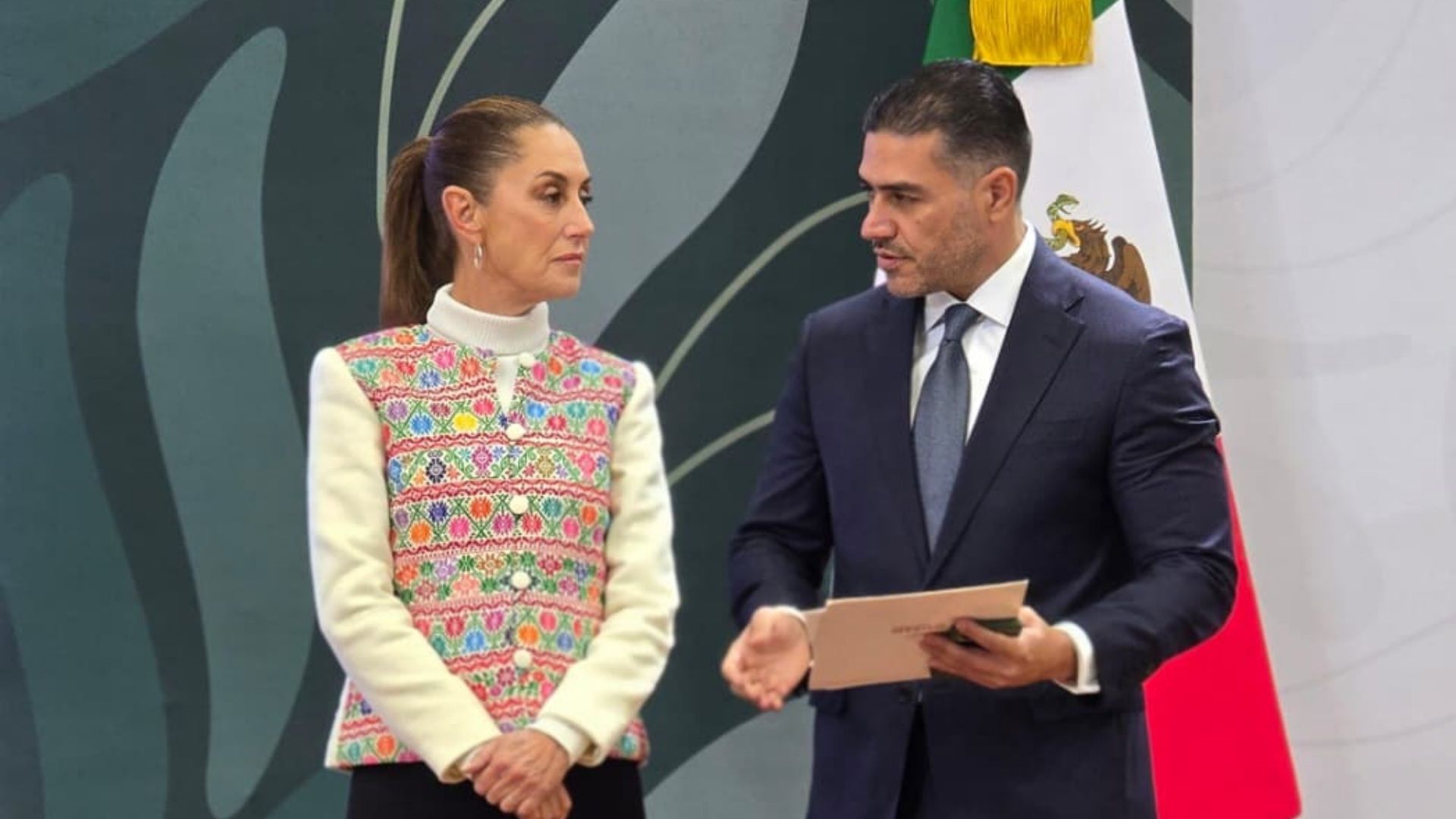 Claudia Sheinbaum, presidenta de México, y Omar García Harfuch, titular de la SSPC