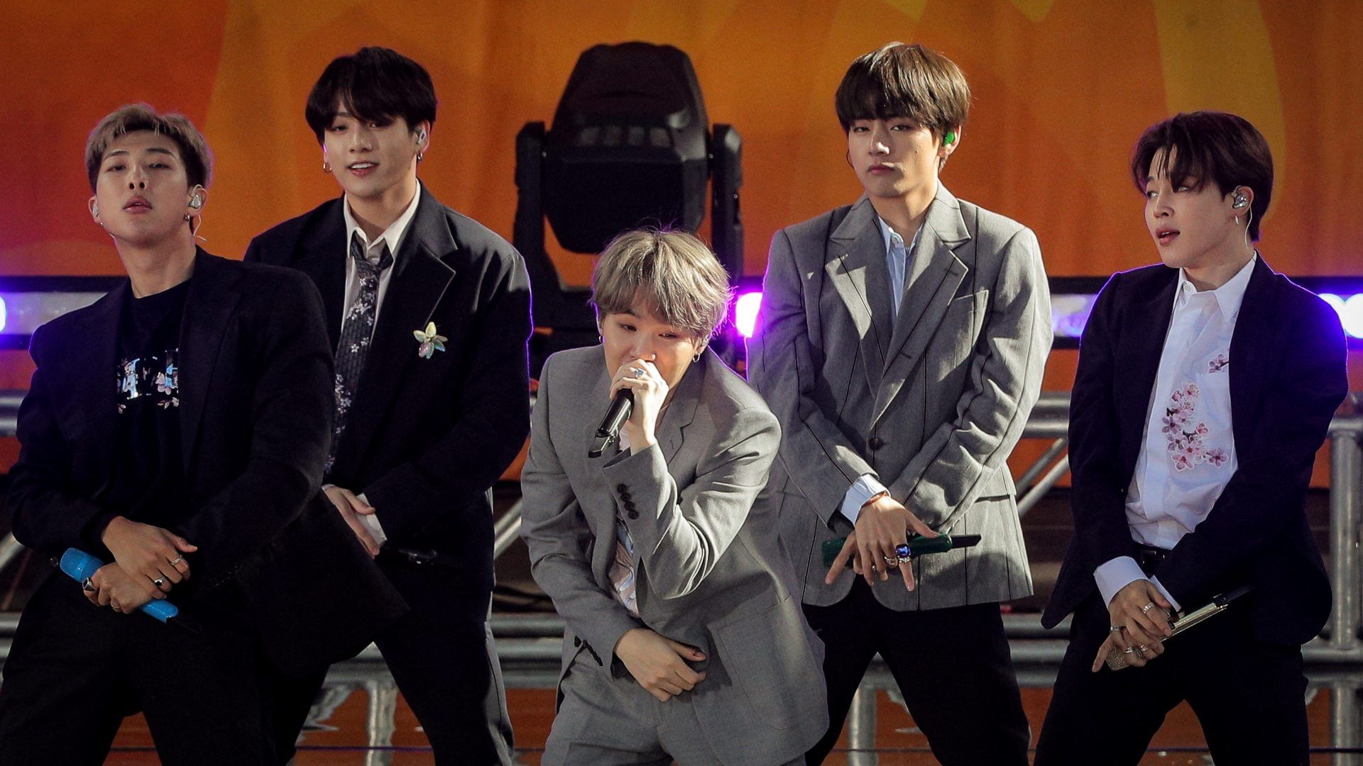 BTS en el programa ‘Good Morning America’, en Nueva York