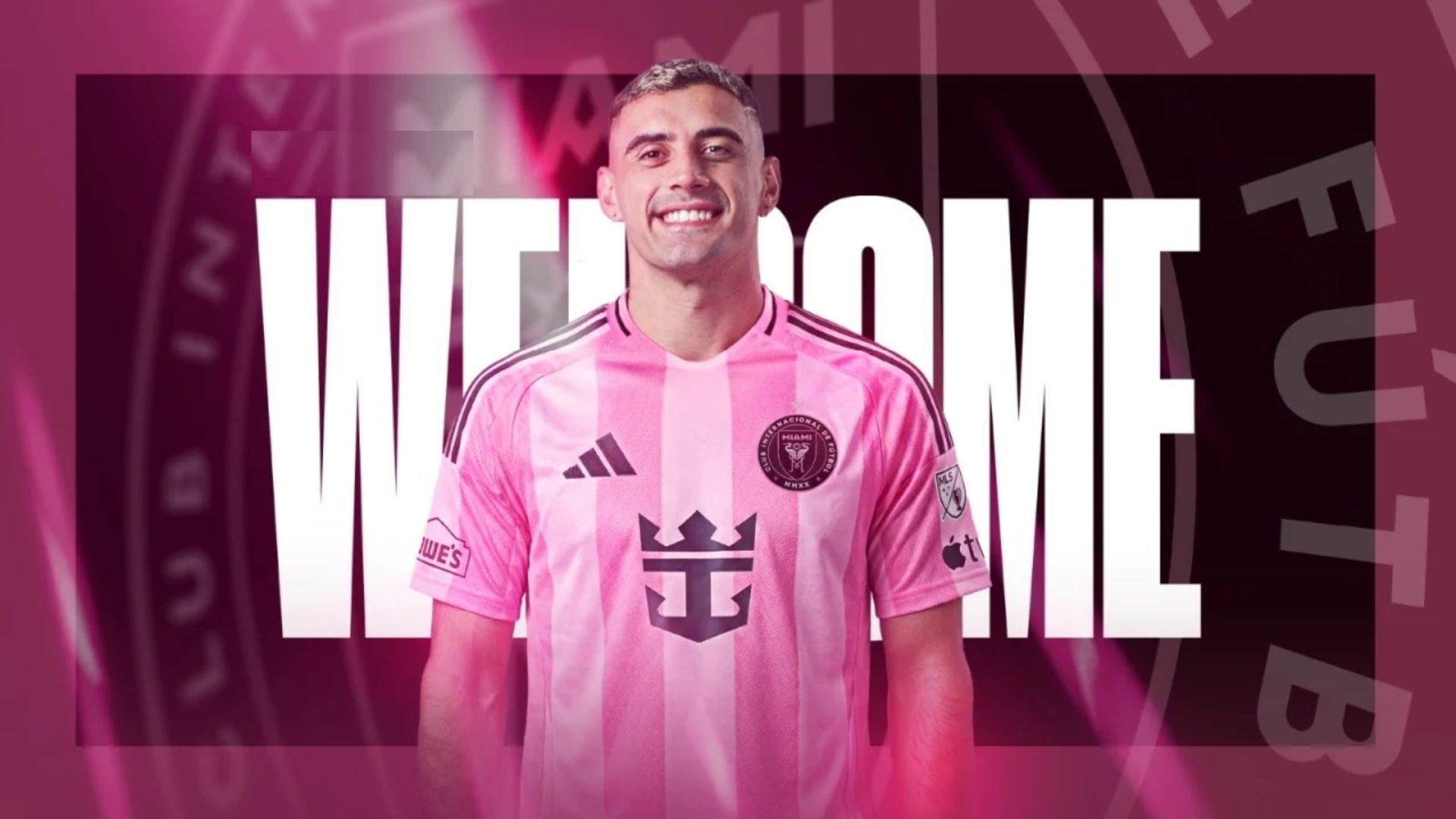 Berterame. delantero argentino y naturalizado mexicano, ya posó con el uniforme del Inter Miami.