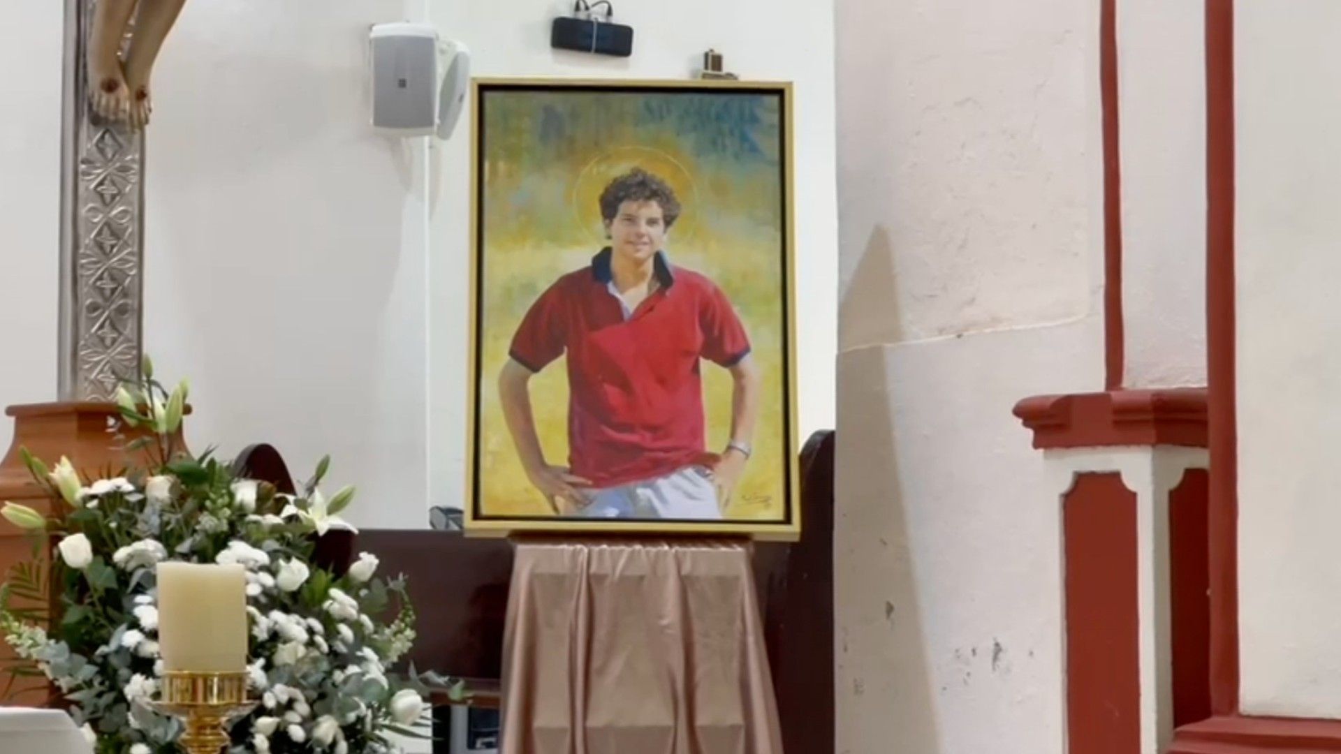 Reliquia de San Carlo Acutis en Santiago, Nuevo León