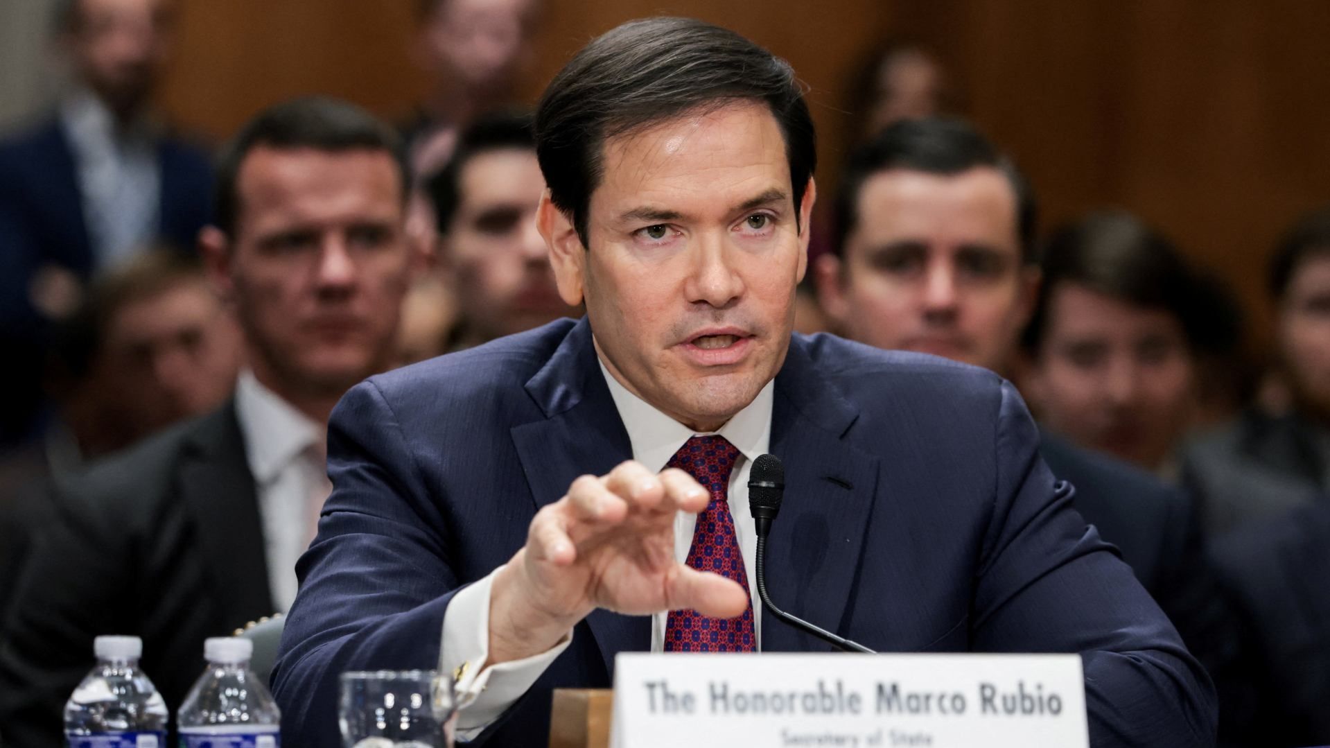 Marco Rubio en audiencia en el Comité de Relaciones Exteriores del Senado, titulada "Política de EU hacia Venezuela". Foto: Reuters