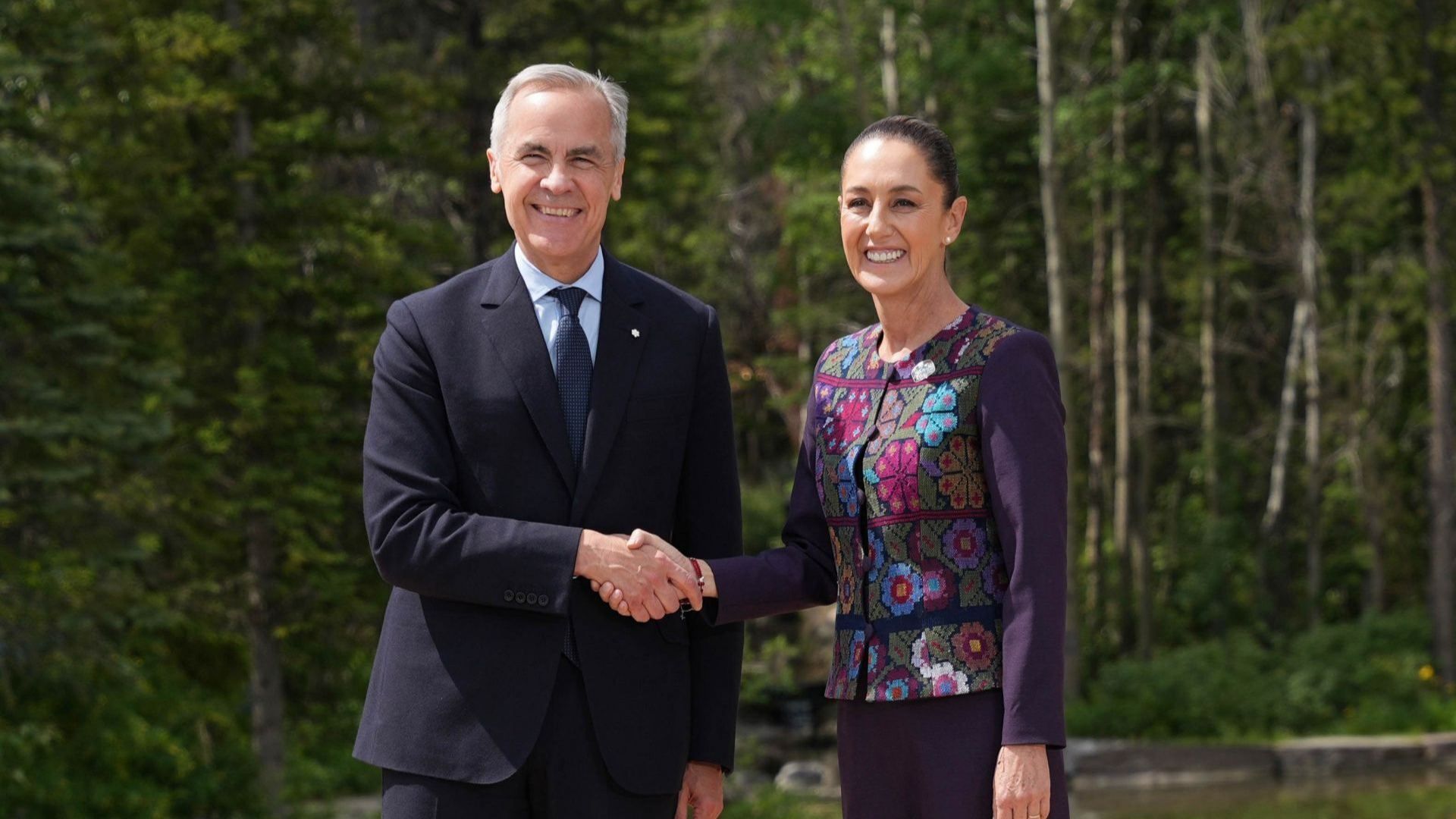 Mark Carney, primer Ministro de Canadá, y Claudia Sheinbaum Pardo, presidenta de México.