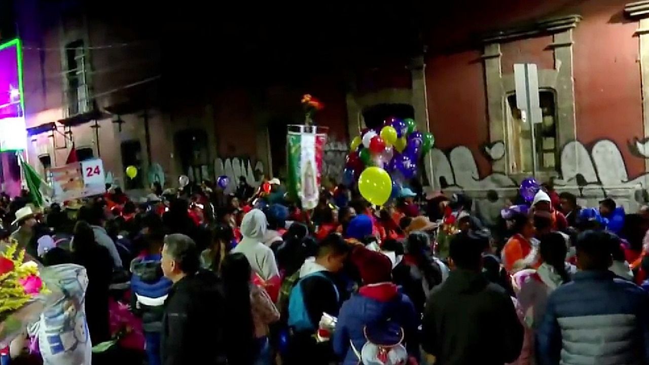 Llegan miles de peregrinos de Atlacomulco a La Villa