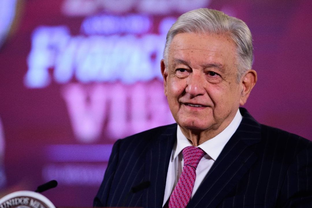El presidente López Obrador en conferencia mañanera