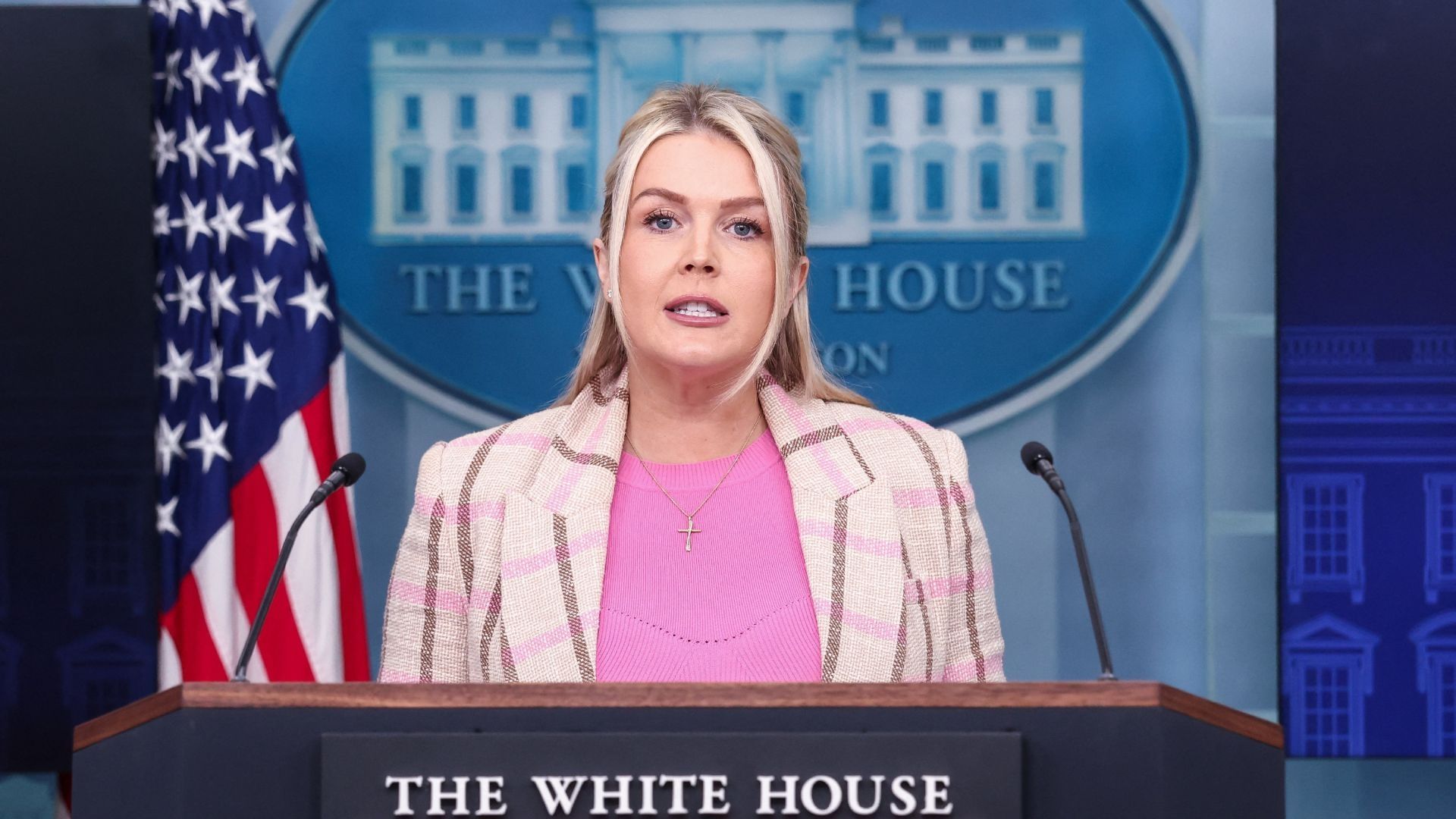 La portavoz de la Casa Blanca, Karoline Leavitt.