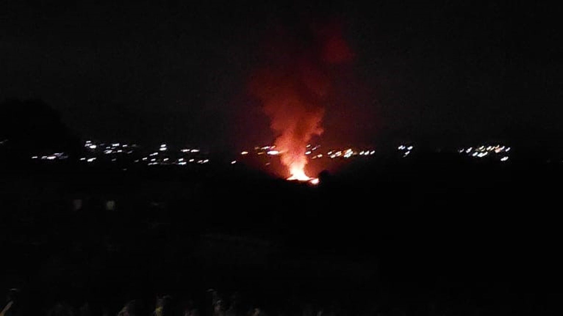Incendio en ducto de Pemex en Acambay