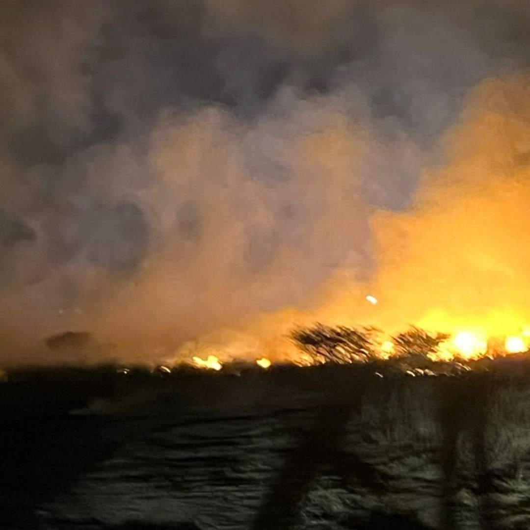 incendio en pastizal