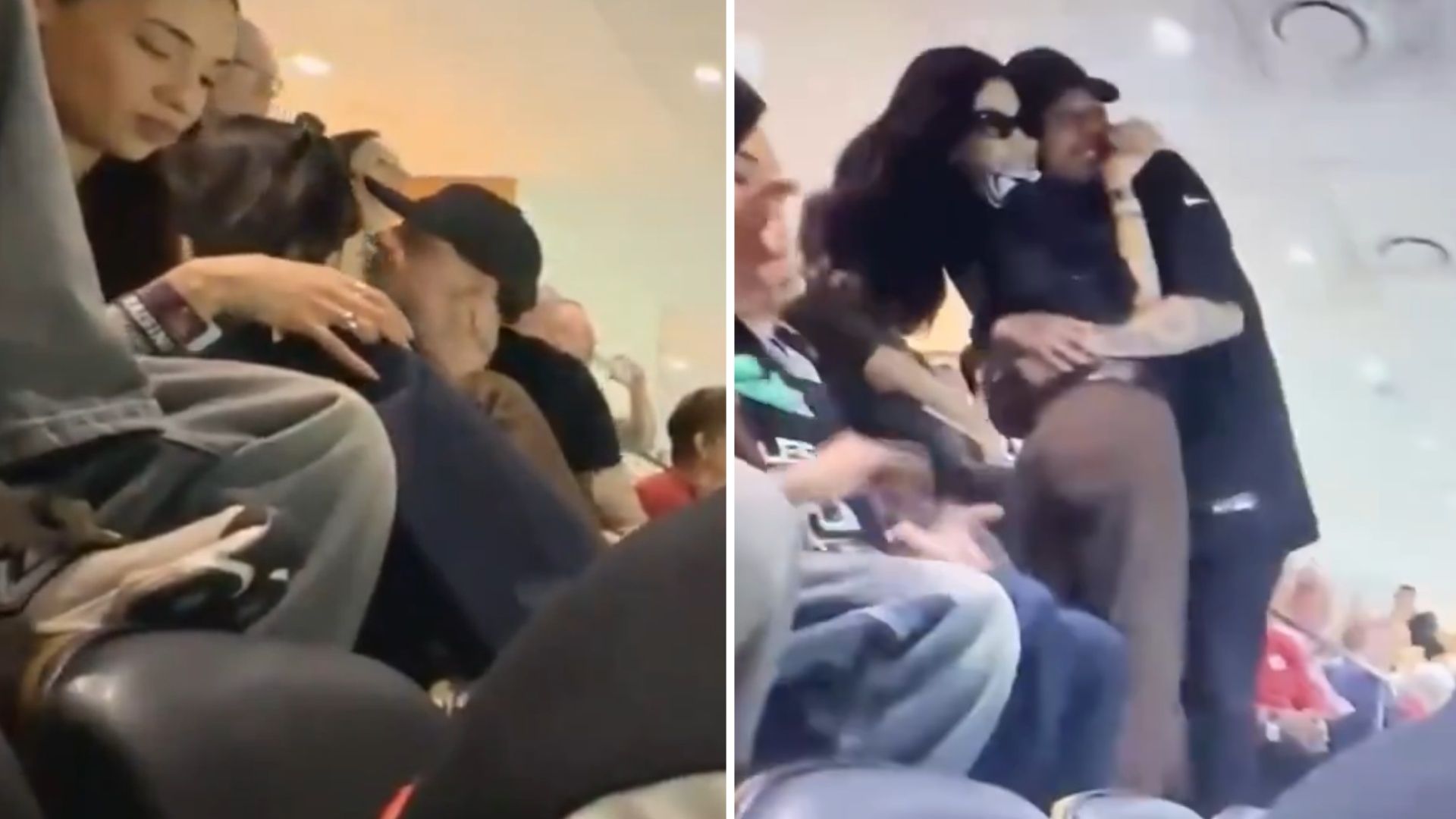 Peso Pluma y Kenia Os derrochan amor en el Super Bowl