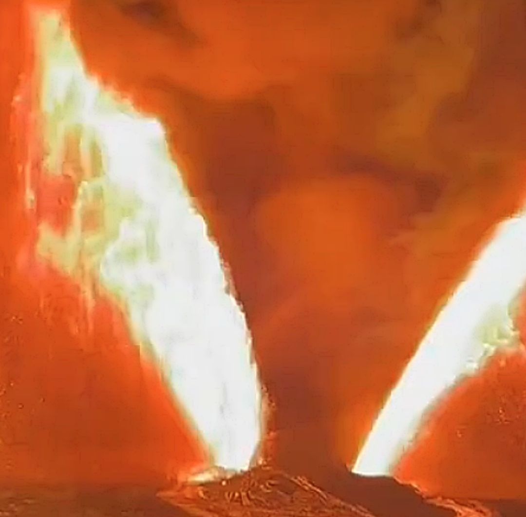 Erupción en el volcán Kilauea en Hawái. Foto: Captura de pantalla