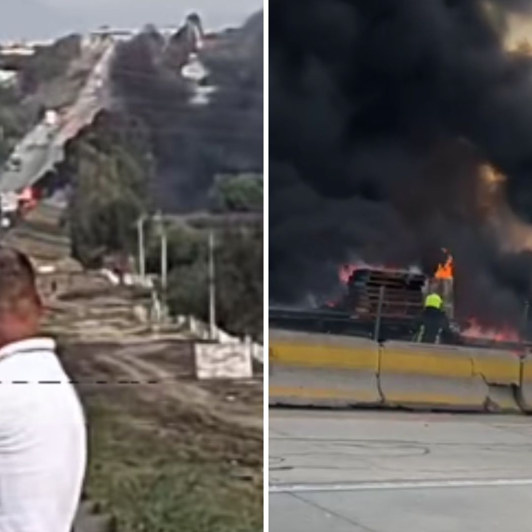 ¿Qué Pasó en la México-Querétaro? Reportan Fuerte Accidente de Camión en Libramiento Noreste