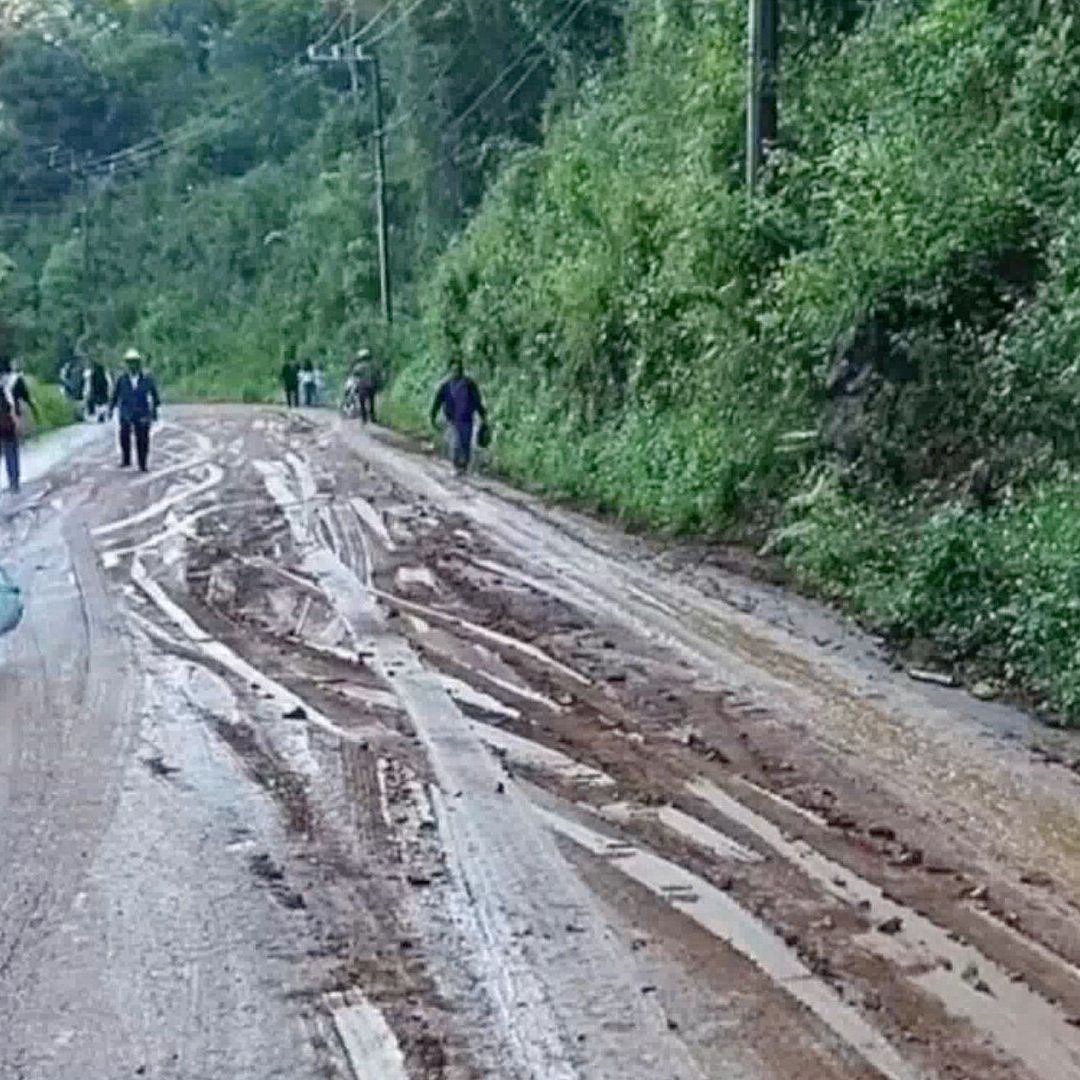 Lluvias Provocan Derrumbe en la Sierra de Zongolica