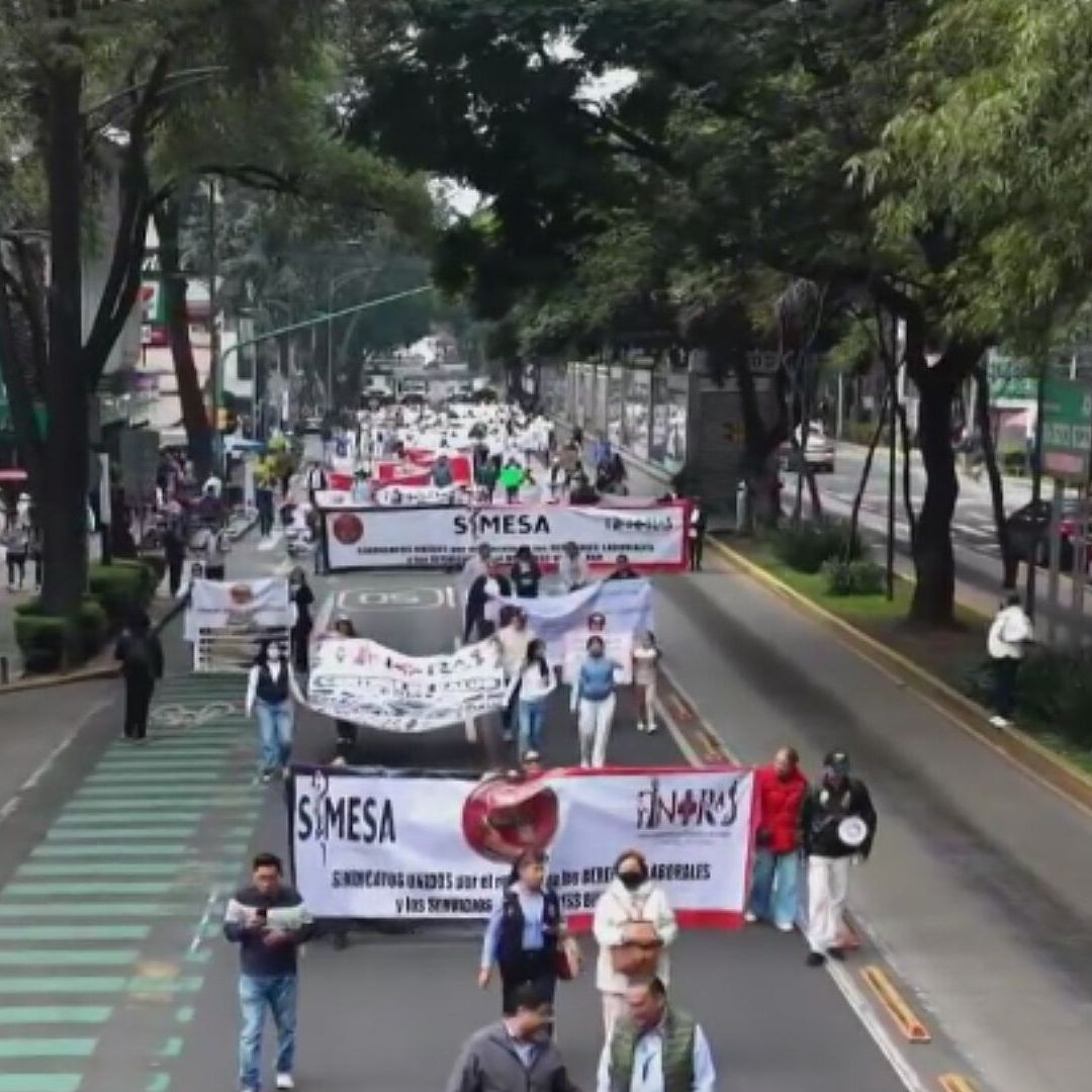 Trabajadores del IMSS-Bienestar Marchan en CDMX: Zona Afectada
