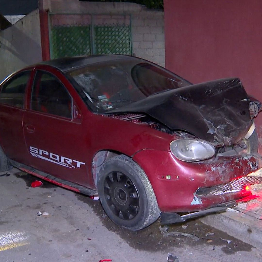 Accidente Choque Tres Automóviles Colonia Noche Buena Calle Balderas Puebla