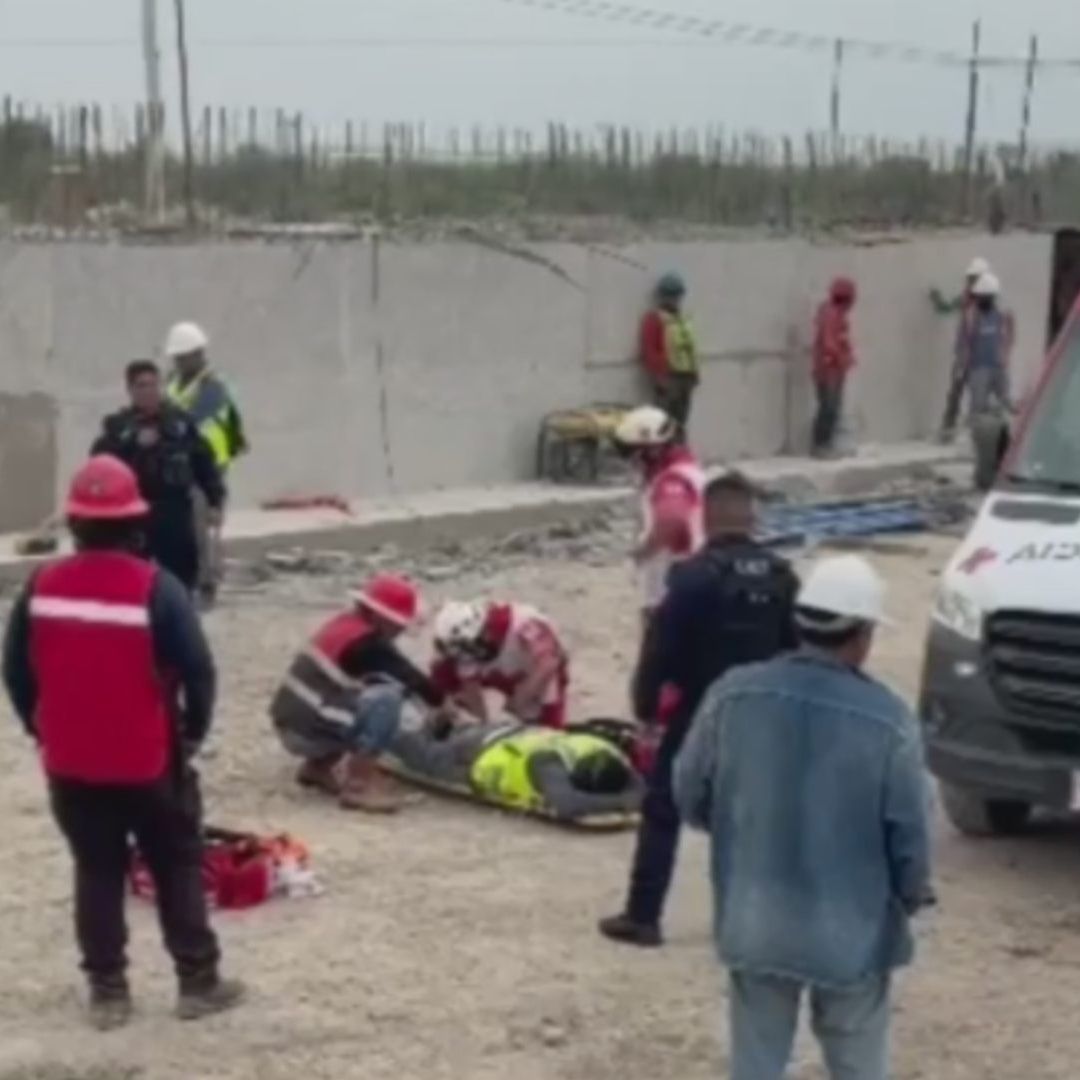 Trabajador herido en Línea 6 del Metro de Monterrey