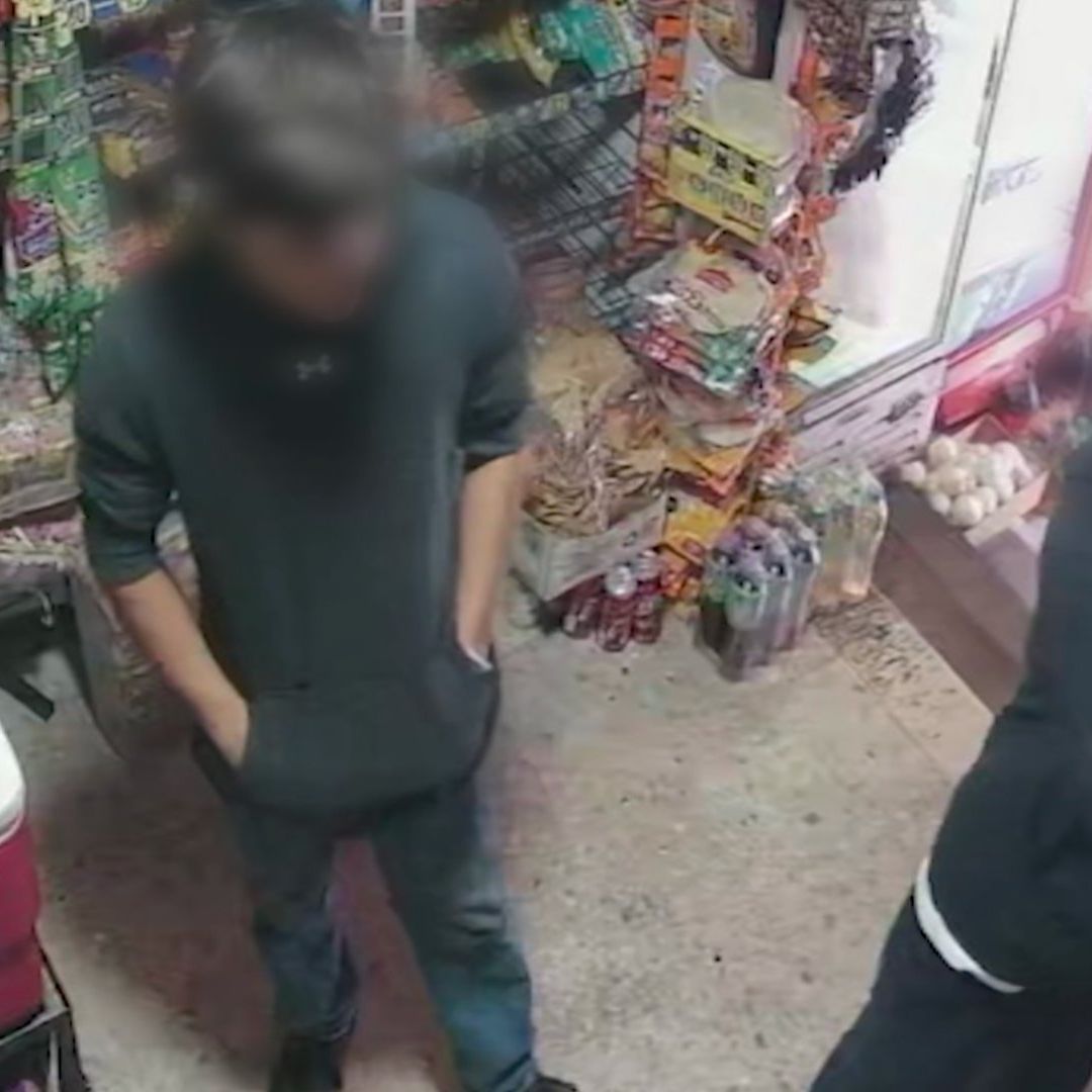 Jóvenes que asaltaron una tienda