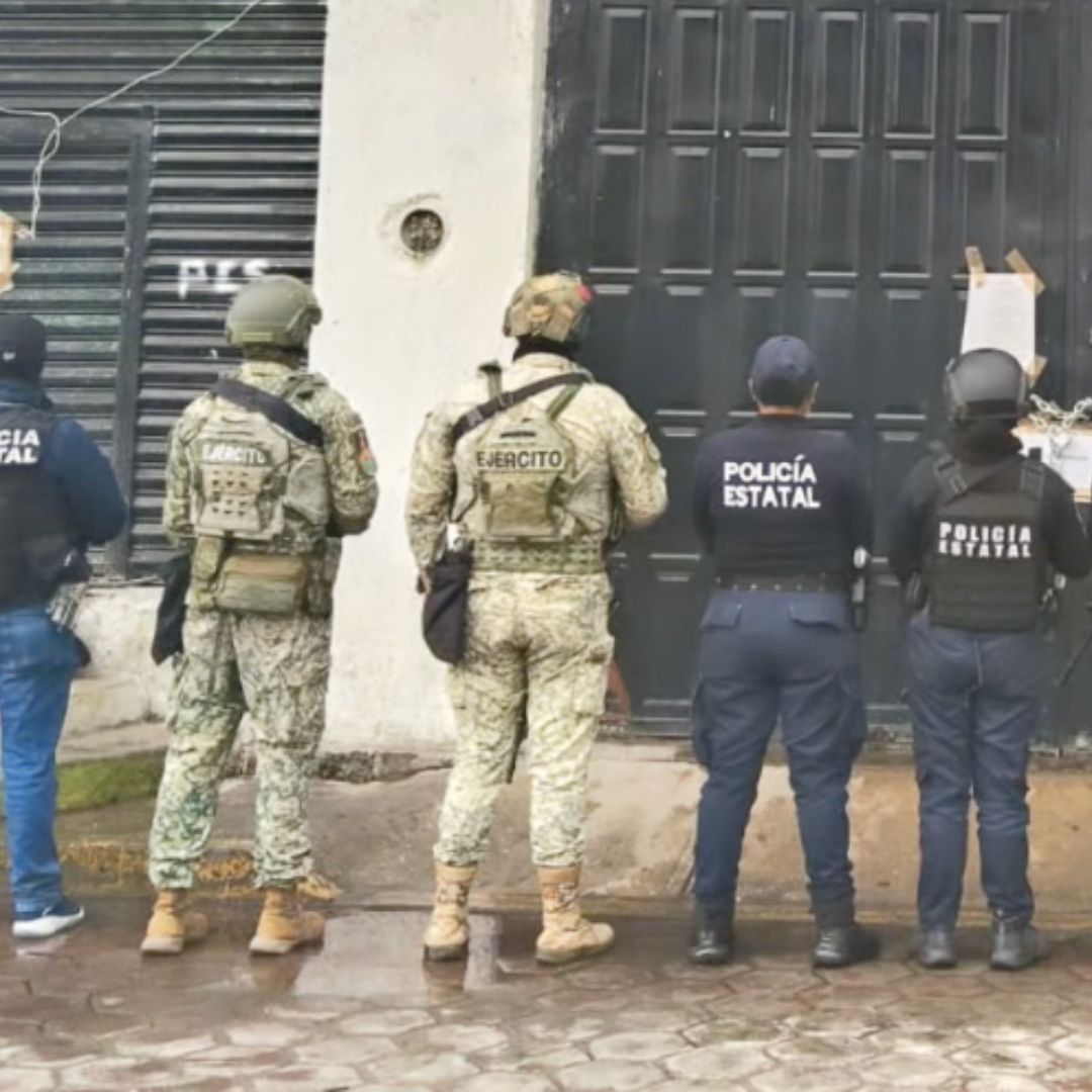 Ocho Detenidos Cateo Inmueble Droga Armas de Fuego Xicohtzinco Tlaxcala