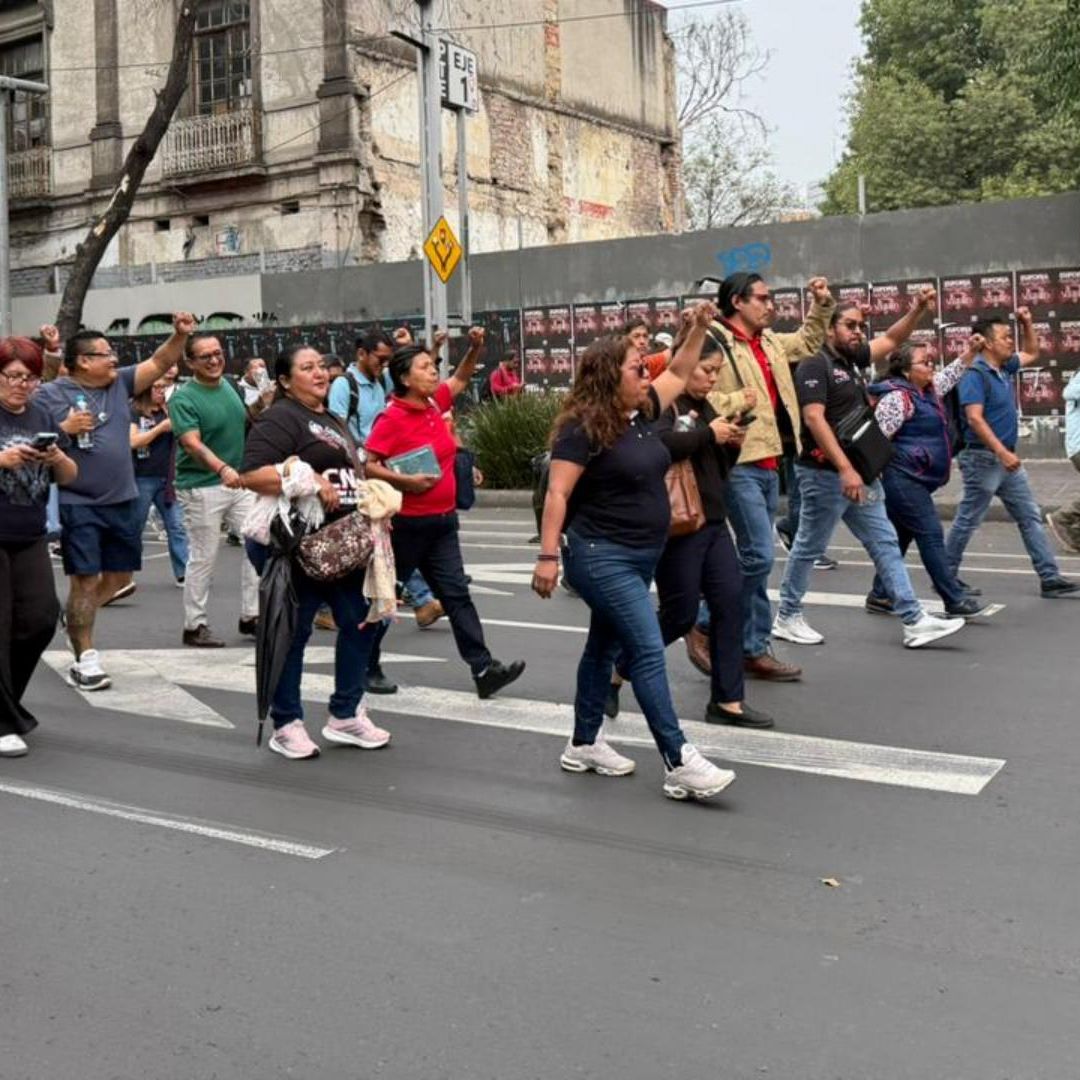 Protesta de la CNTE en CDMX el 27 de mayo de 2026