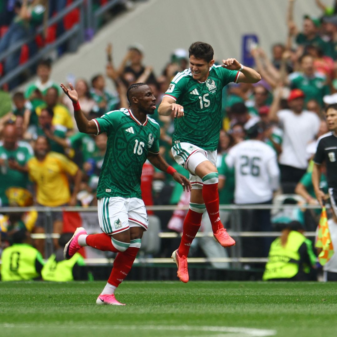 Julián Quiñones anota el primero gol en el México vs Sudafrica