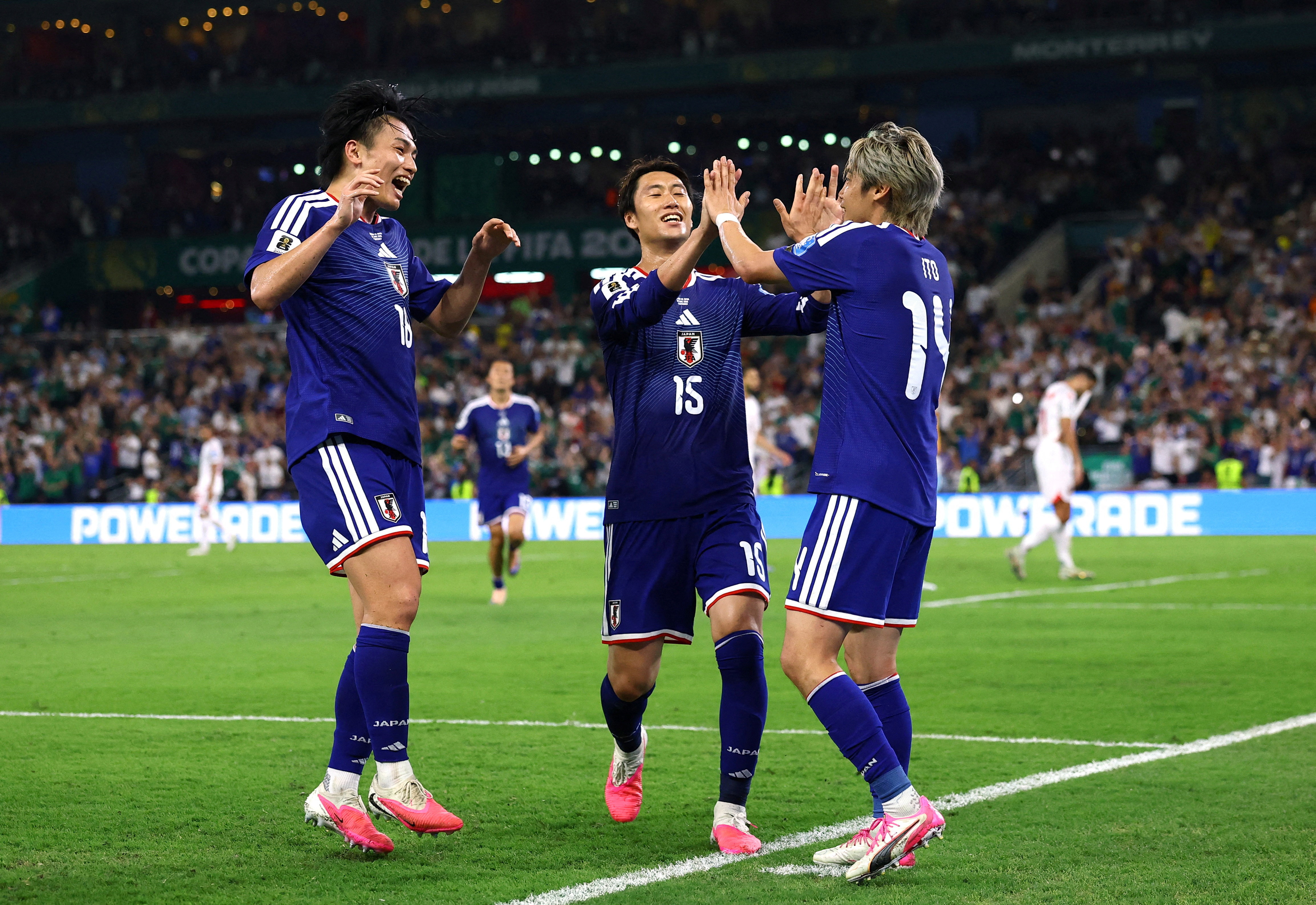 Goleada en Monterrey a favor de Japón.