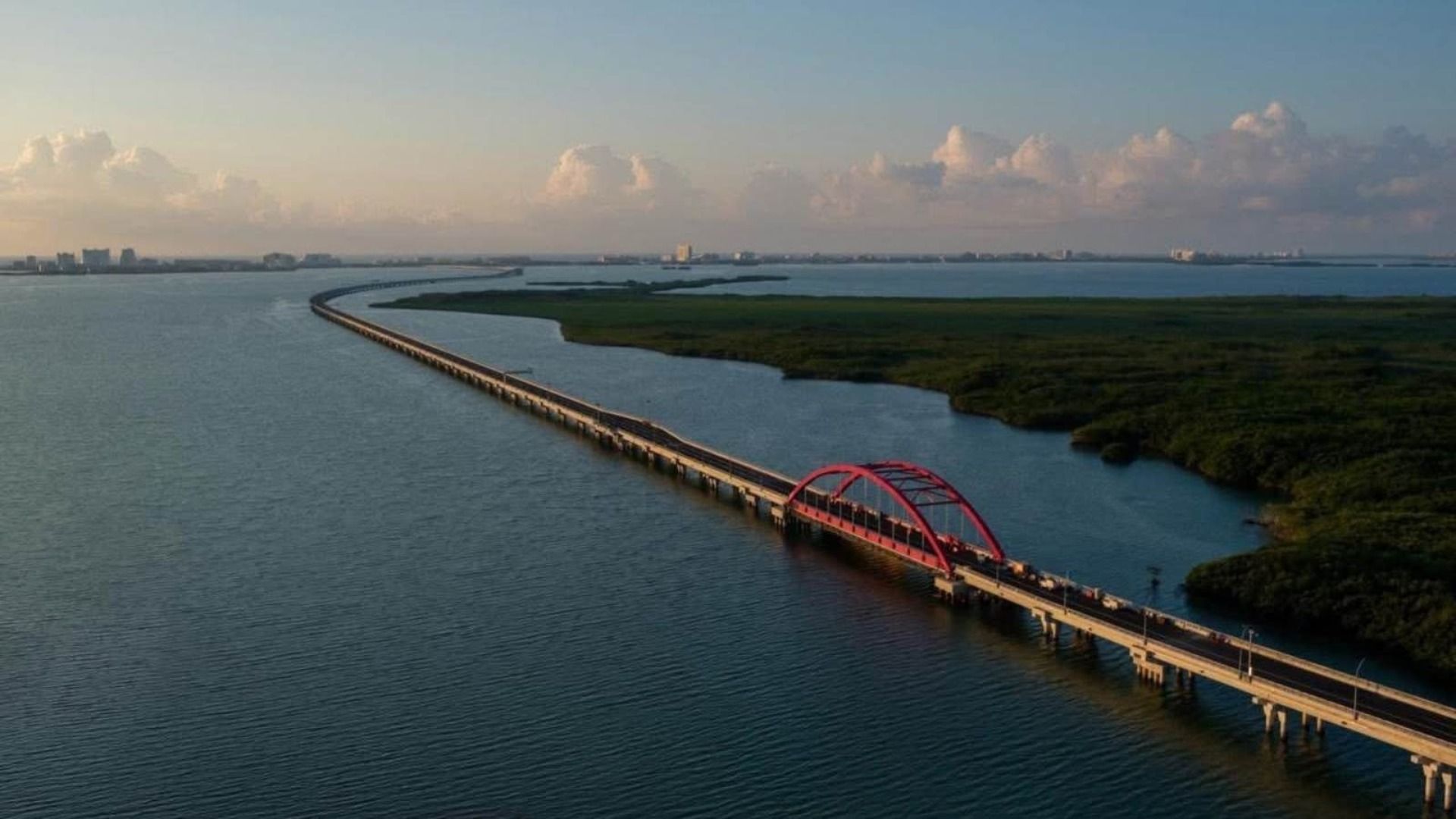 Inaugura Claudia Sheinbaum puente lagunar en Quintana Roo