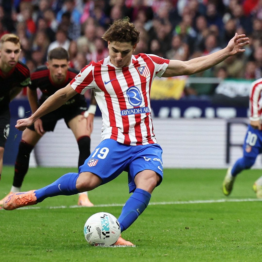 Julián Álvarez juega en el Atlético de Madrid y en la Selección de Argentina. Foto: Reuters