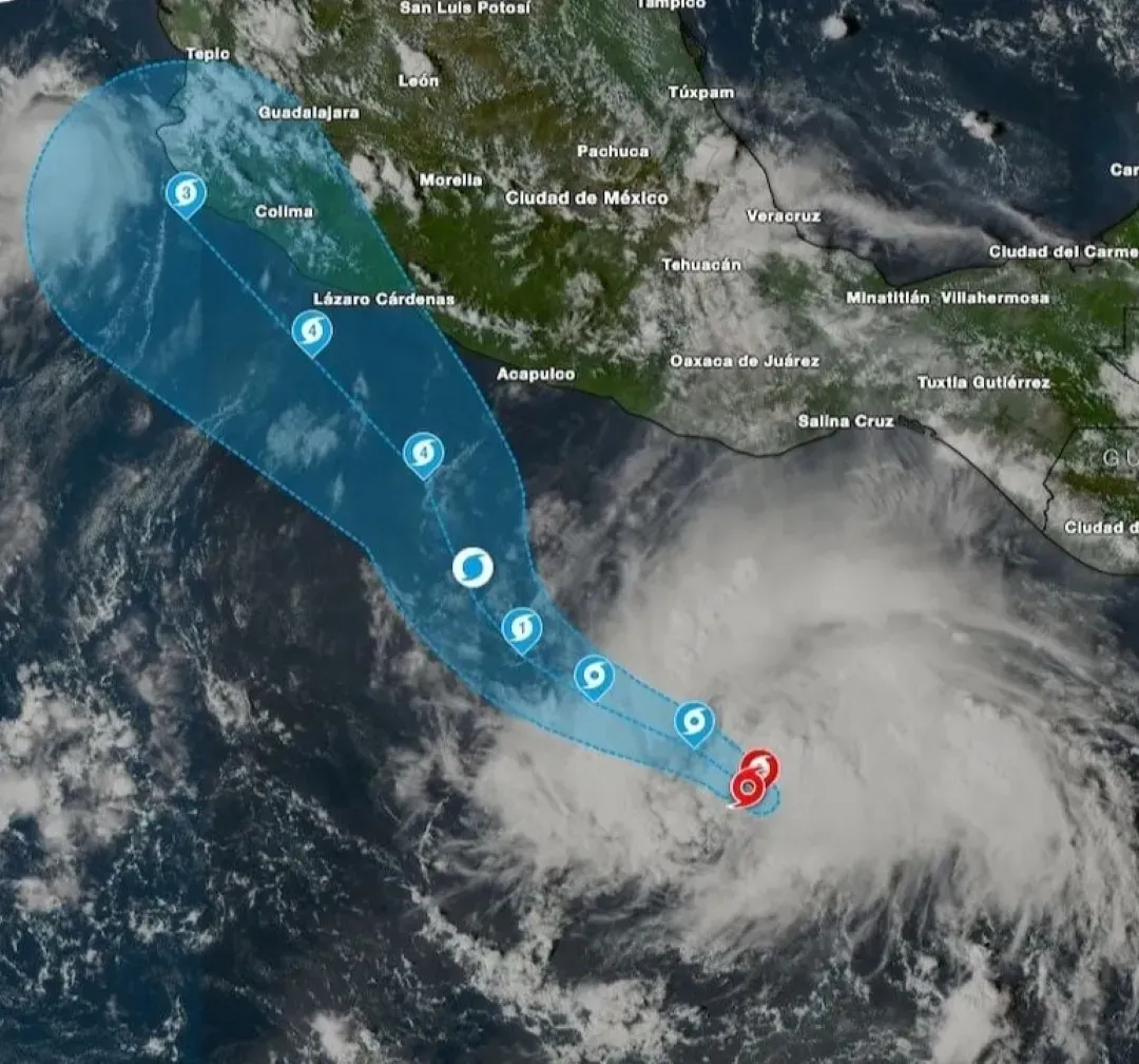 La tormenta tropical Trudy amenaza México