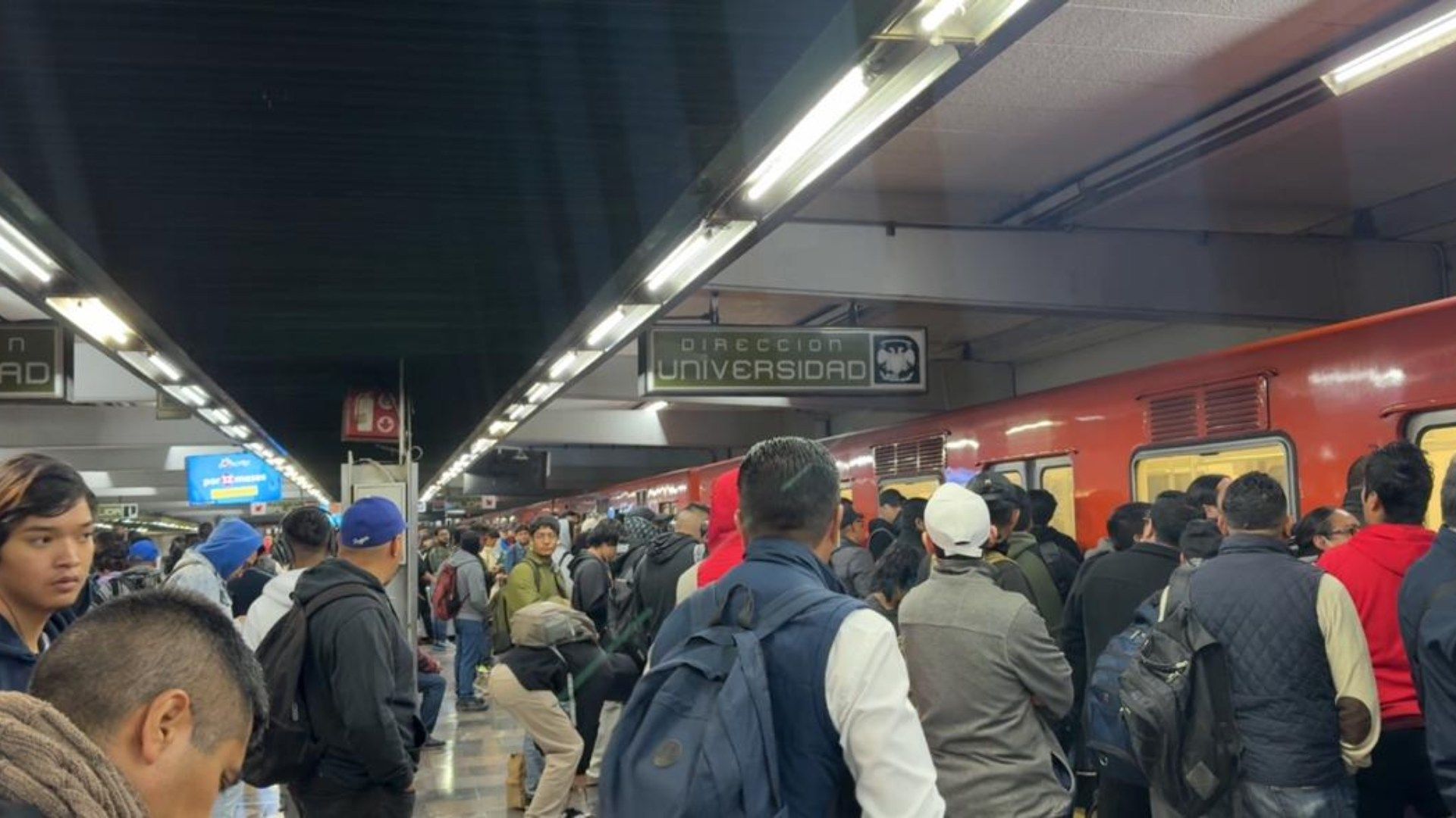 Así está la Línea 3 del Metro en este comienzo de semana