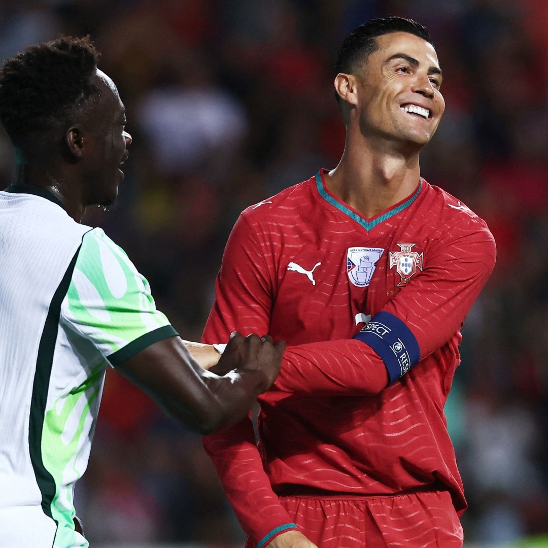 Cristiano Ronaldo fue titular en el partido de Portugal ante Nigeria.