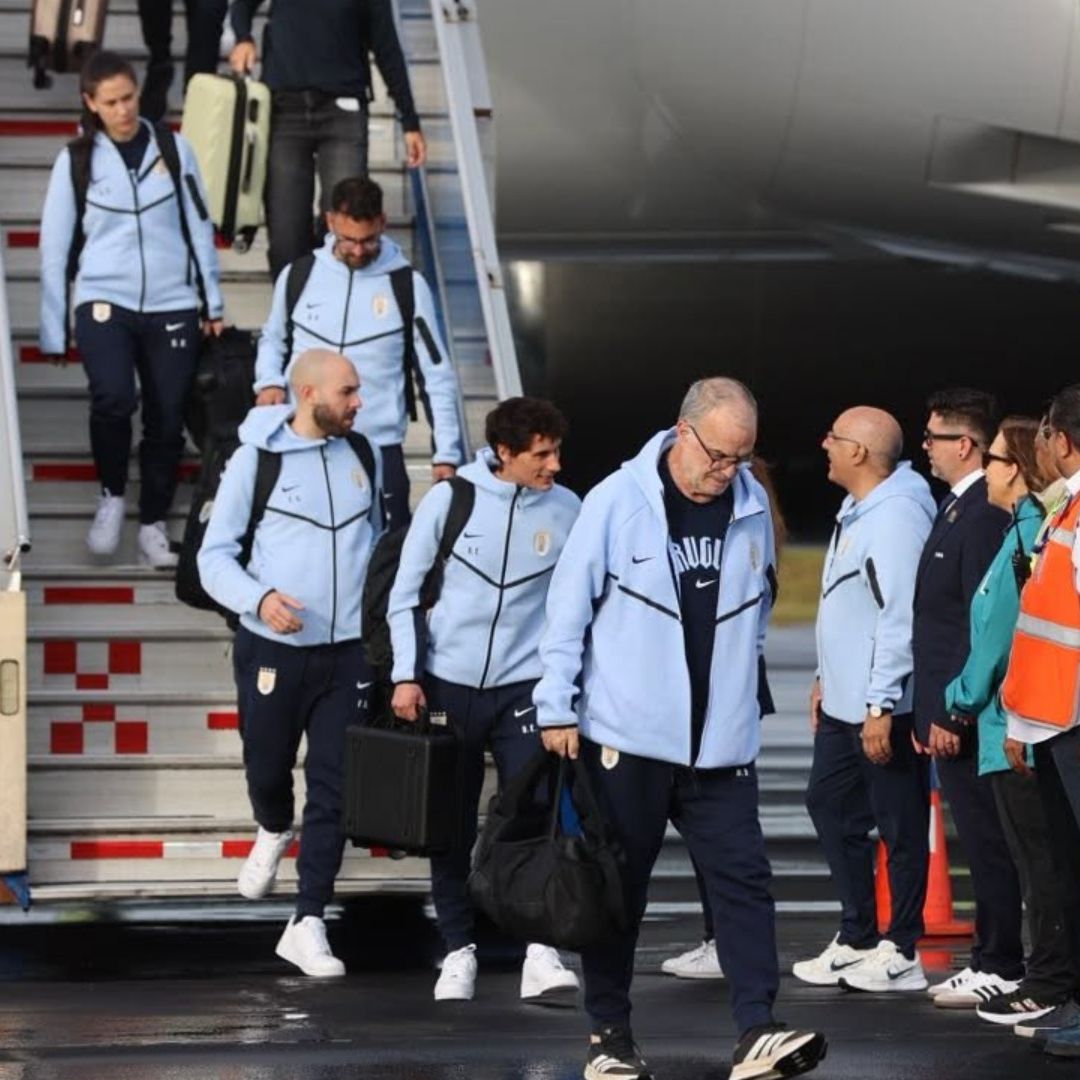 Selección de Uruguay llega a México