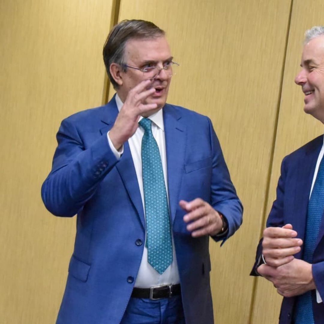 Marcelo Ebrard y Jeff Goettman