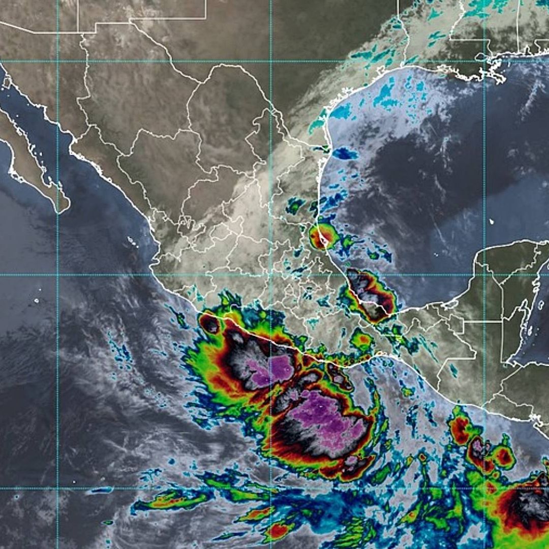 Tormenta tropical Boris en el oceáno Pacífico el 8 de junio 2026. Imagen del SMN